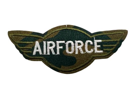 Термоаппликация, Airforce, 9.2х3.8 см