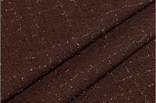 Костюмный Твид в стиле Шанель, коричневый, Турция