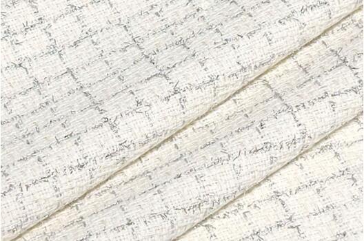 Костюмный Твид в стиле Шанель, молоко, Турция