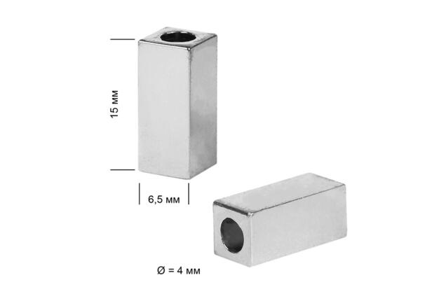 Наконечник металл 0305-5376, никель, 15х6.5 мм