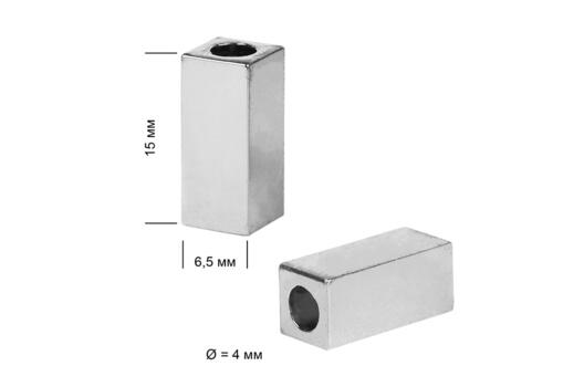 Наконечник металл 0305-5376, никель, 15х6.5 мм