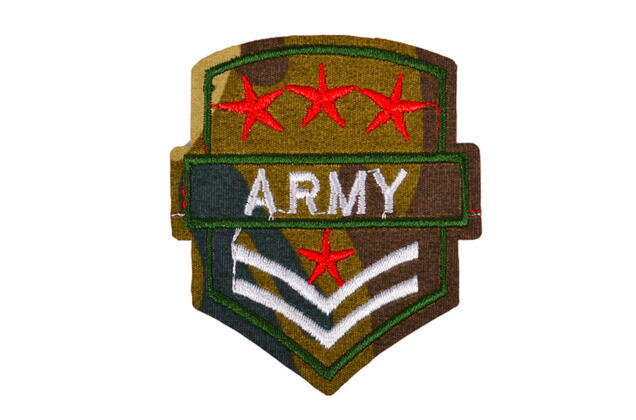 Термоаппликация, Army, 5.6х6.5 см