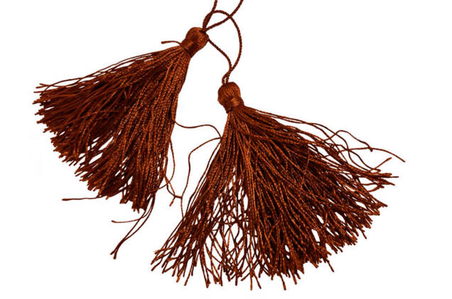 Кисть декоративная, темно-коричневая, 1 шт.