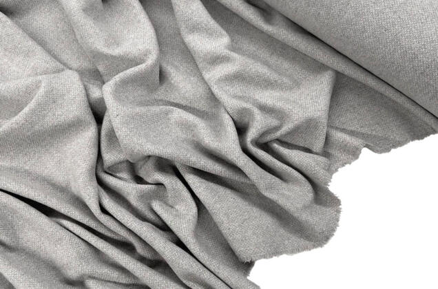 Костюмная шерсть с полиакрилом (115877), светло-серый меланж, Италия 1