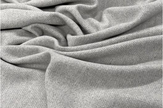 Костюмная шерсть с полиакрилом (115877), светло-серый меланж, Италия