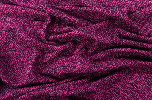 Пальтовая шерсть букле (128840), розово-фиолетовое, Италия 1