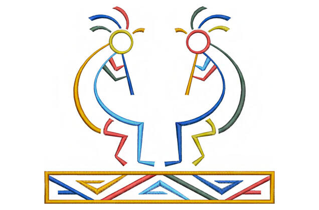 Машинная вышивка, Кокопелли