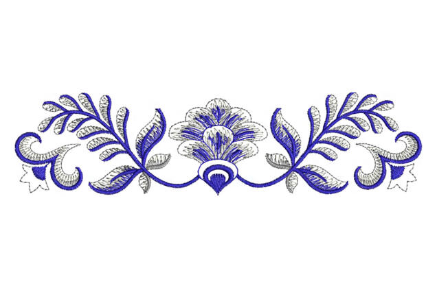 Машинная вышивка, Керамика узор (рис.2)