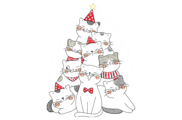 Машинная вышивка, Котоелка