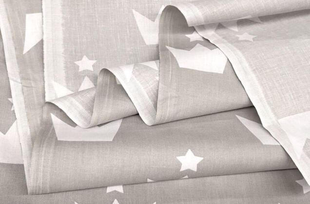 Польский хлопок, Короны на светло-сером, 160 см 3