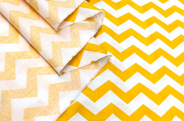 Польский хлопок, Зигзаг желто-белый, 160 см 3 Польский хлопок, Зигзаг желто-белый, 160 см 3