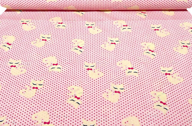 Польский хлопок, Котики с ресничками, 160 см 2