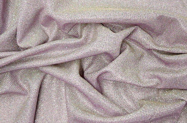 Трикотаж с глиттером MIRACLE, пудра 2