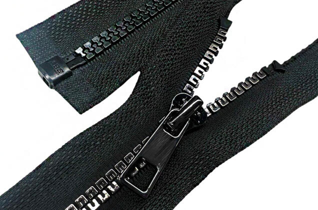 Молния пластик трактор FURNI Chine great wall, 70 см, тип 5, разъемная, черная/черный никель