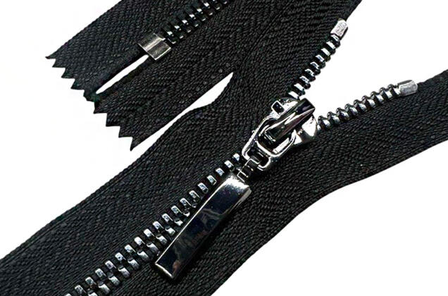Молния металлическая FURNI Corn W0150, 18 см, тип 5, черная/черный никель