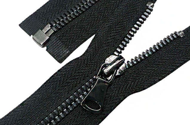 Молния металлическая FURNI Corn HH-2443, 60 см, тип 5, разъемная, черная/черный никель