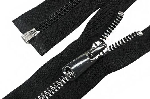 Молния пластик трактор FURNI Corn, 75 см, тип 5, разъемная, черная/черный никель