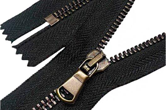 Молния металл FURNI (6M CE матовый), 18 см, тип 5, неразъемная, черная/бронза (DAB)