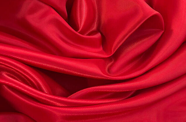 Подкладочная ткань с вискозой (6010L/ 7380) в рубчик, красная 1