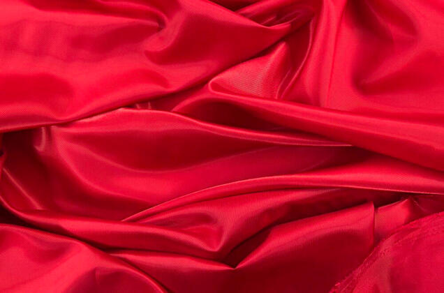 Подкладочная ткань с вискозой (6010L/ 7380) в рубчик, красная 2