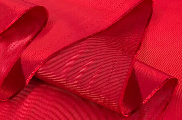 Подкладочная ткань с вискозой (6010L/ 7380) в рубчик, красная 3