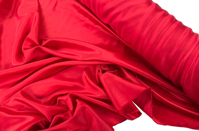 Подкладочная ткань с вискозой (6010W / 6680), красная