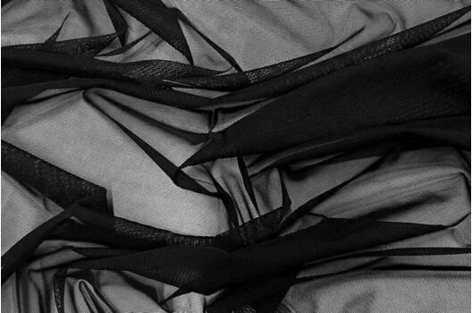 Сетка стрейч, черная, 80 гр/м2