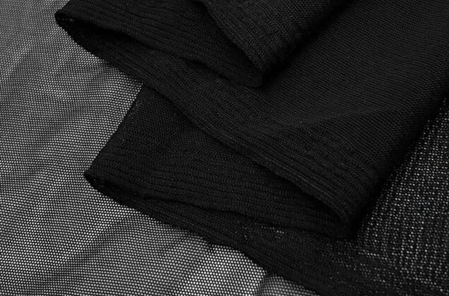 Сетка стрейч, черная, 80 гр/м2 3