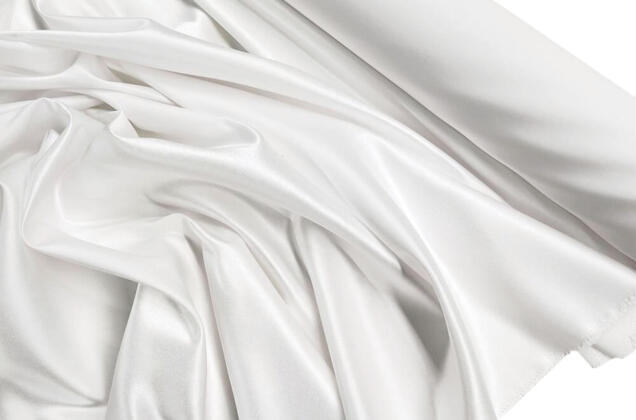 Свадебный сатин (корсетный атлас), молоко, Тайвань