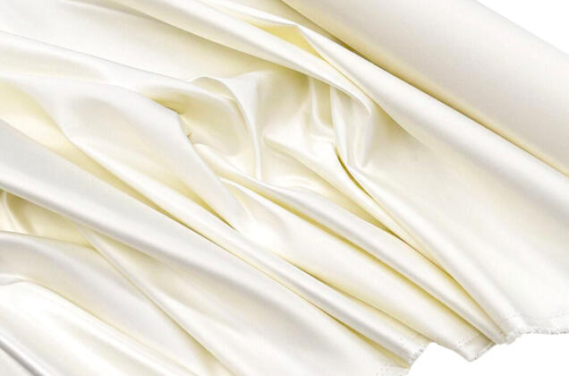 Свадебный сатин (прокатный атлас), молоко, Китай