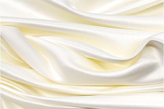 Свадебный сатин (прокатный атлас), молоко, Китай