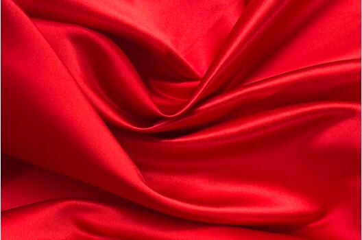 Свадебный сатин (корсетный атлас), красный, Тайвань