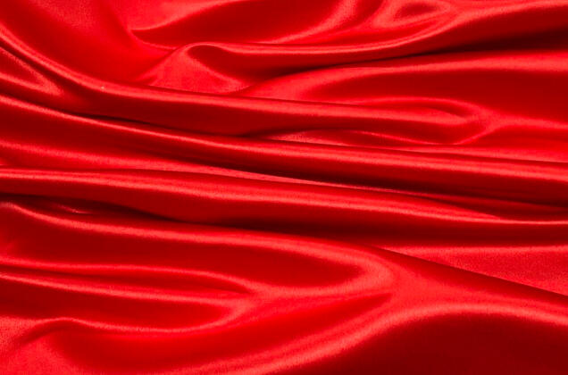 Свадебный сатин (прокатный атлас), яркий красный, Китай