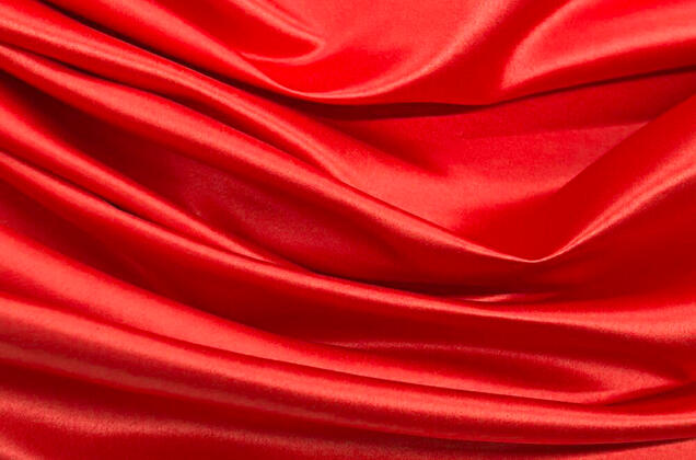Свадебный сатин (прокатный атлас), яркий красный, Китай 1