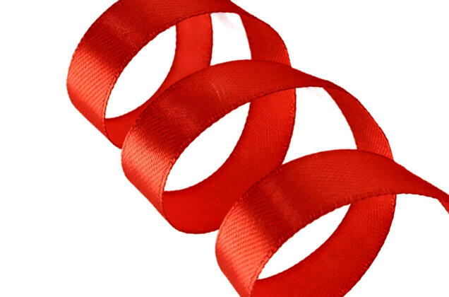 Лента атласная MagicHobby, 20 мм, красная (3095)