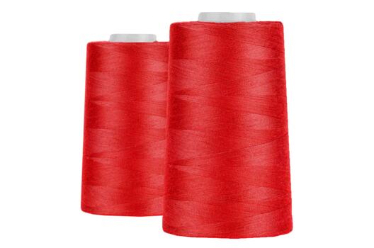 Нитки бытовые MAXag basic, 50/2, 5000 ярдов, красные (157)