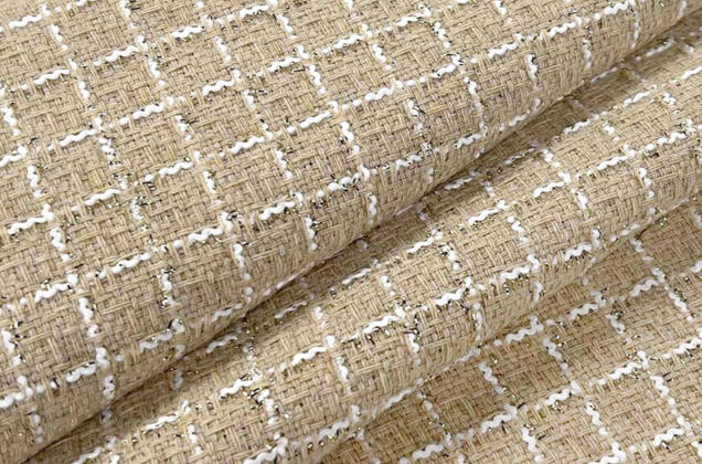 Костюмный Твид в стиле Шанель, бежевый, Турция 2