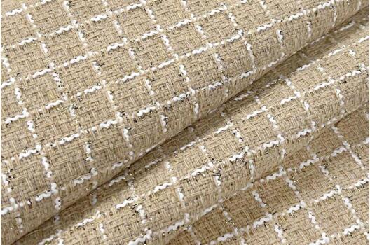 Костюмный Твид в стиле Шанель, бежевый, Турция