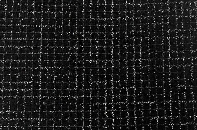 Костюмный Твид в стиле Шанель, черный с серебряным люрексом, Турция 2