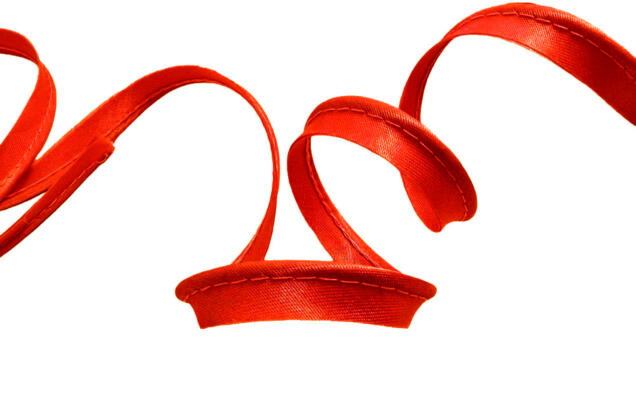 Кант атласный, 11 мм, красный (148)