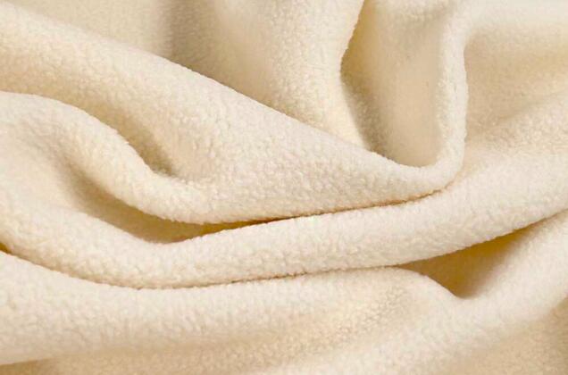 Флис двусторонний, молочный (F103) 1