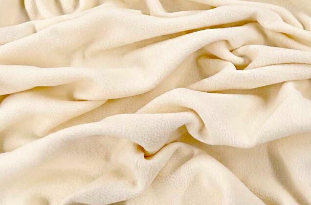 Флис двусторонний, молочный (F103) 4