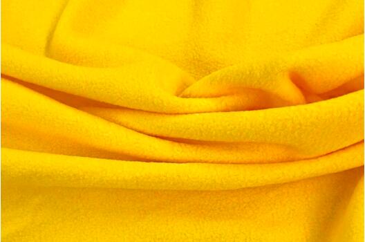 Флис двусторонний, желтый (S001)