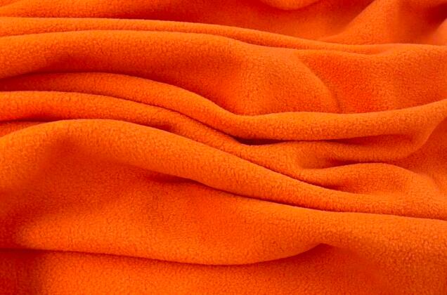 Флис двусторонний, оранжевый (F157) 5