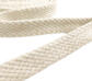 Шнур плоский, х/б, 12 мм цвет: молочный