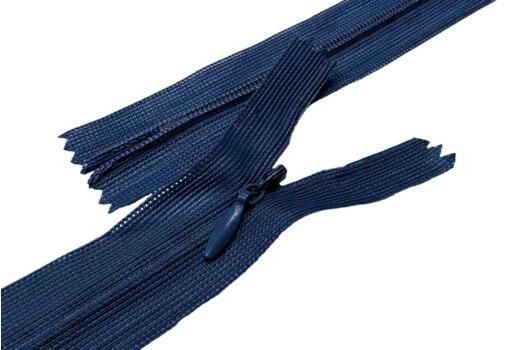 Молния потайная темно-синяя (S168), тип 3, неразъемная, 20 см, Китай