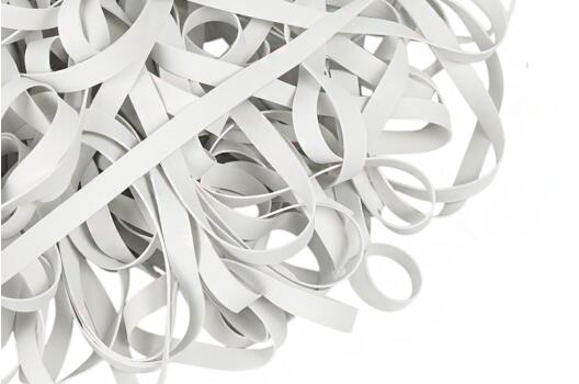 Резинка латексная рифленая без талька 7 мм, белая