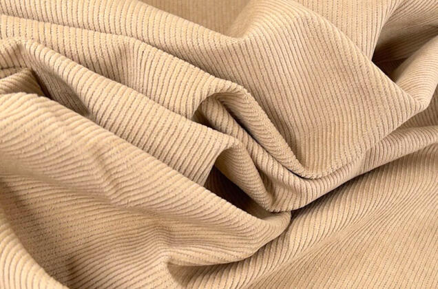 Вельвет 100% хлопок, светло-бежевый, 140 см 2