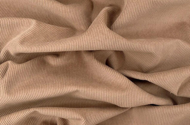 Вельвет 100% хлопок, бежевый, 140 см