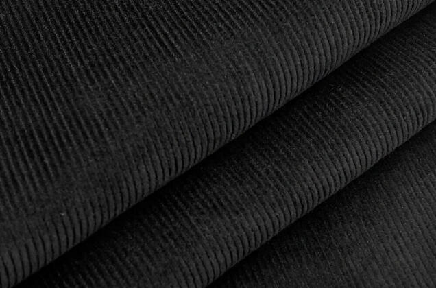 Вельвет 100% хлопок, черный, 140 см 2